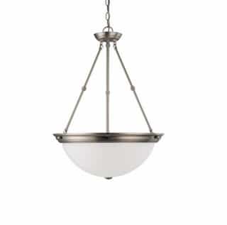 Nuvo 6in Ceiling Light Fixture, 1-light, Brushed Nickel