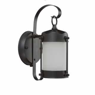 Outdoor Decorative Wall Light w/ GU24 Lamp, 1-light, Textured Black
