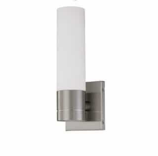 Nuvo Link Wall Sconce Light w/ GU24 Lamp, 1-light, Brushed Nickel