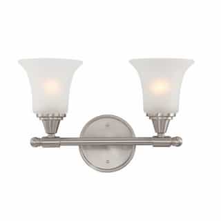 Nuvo Surrey Vanity Light Fixture, Frosted Glass