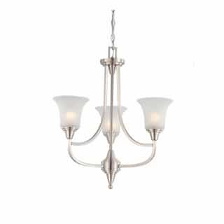 Nuvo Surrey Chandelier Light, Frosted Glass