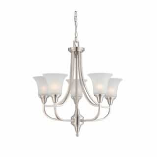 Surrey Chandelier Light, Frosted Glass
