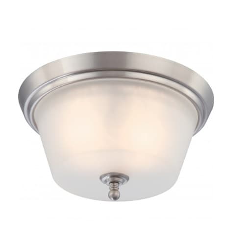 Nuvo Surrey Flush Dome Light, Frosted Glass