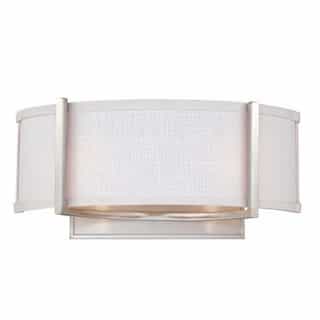 Nuvo 60W 2-Light Wall Sconce, Brushed Nickel