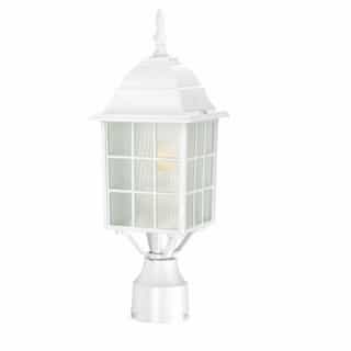 Nuvo 17" Adams Outdoor Post Light, Frosted Glass
