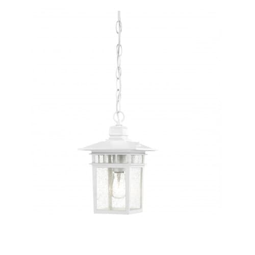 Nuvo 100W 12" Cove Neck Outdoor Hanging Lantern, White