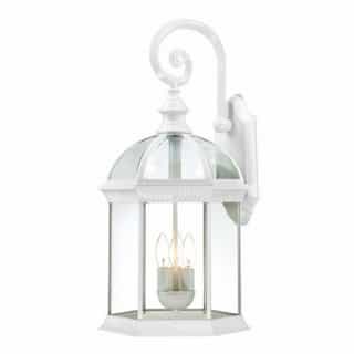 Nuvo 60W 26" 3-Light Outdoor Wall Light Fixture, White