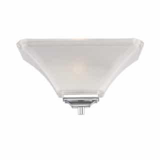 Nuvo Teller Wall Sconce Light, 1-light, Polished Chrome