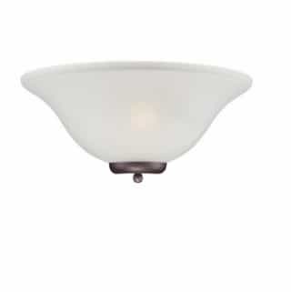 Nuvo 60W Ballerina Wall Sconce Light, Frosted Glass, Mahogany Bronze
