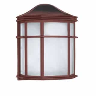 10in Outdoor Wall Lantern, Cage, Old Bronze