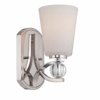 100W 10" Connie Vanity Light Fixture, Polished Nickel