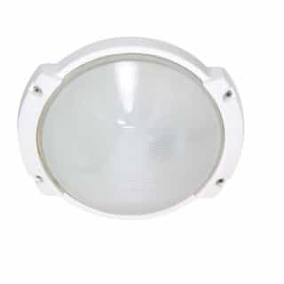 11in Bulk Head Light w/ GU24 Bulb, Oblong Round, White