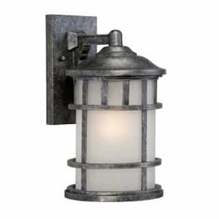 Nuvo Manor 8" Outdoor Wall Light Fixture, Frosted Seed Glass