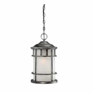 Manor Hanging Light Fixture, Frosted Seed Glass