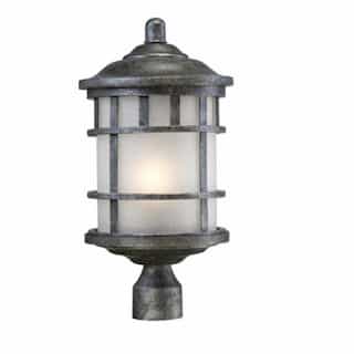 Nuvo Manor Outdoor Hanging Light Fixture, Frosted Seed Glass