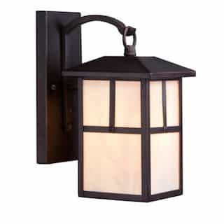 Tanner 6" Outdoor Wall Light Fixture, Honey Stained Glass