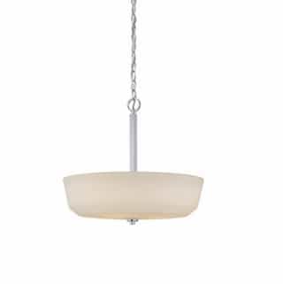 Nuvo 240W Willow Pendant Light, 4-Light, Polished Nickel