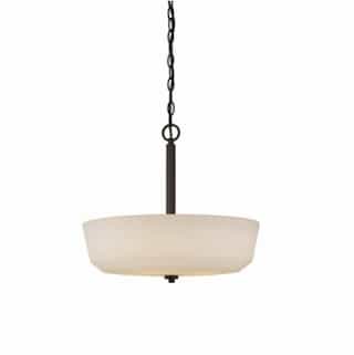 Nuvo 240W Willow Pendant Light, 4-Light, Forest Bronze