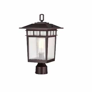 16-in Cove Neck LG Outdoor Post Light Fixture w/o Bulb, 120V, RB