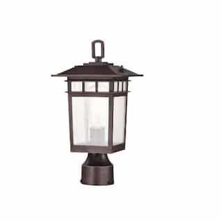 Nuvo 14-in Cove Neck SM Outdoor Post Light Fixture w/o Bulb, 120V, RB