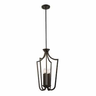 Nuvo Laguna Caged Pendant, Forest Bronze, 4 Lights