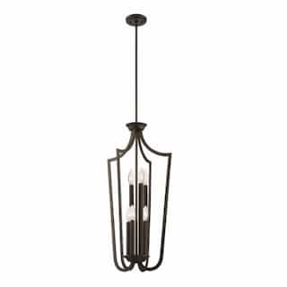 Nuvo Laguna Caged Pendant, Forest Bronze, 6 Lights