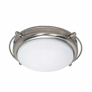Polaris 14"  Flush Mount Light, Frosted Glass Shades
