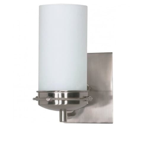 Nuvo Polaris 5"  Vanity Light, Satin Frosted Glass Shade