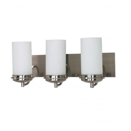 Nuvo Polaris 21" Vanity Light, Frosted Glass Shades