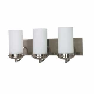 Polaris 21" Vanity Light, Frosted Glass Shades