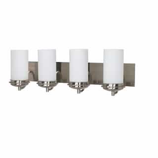 Polaris 30"  Vanity Light, Frosted Glass Shades