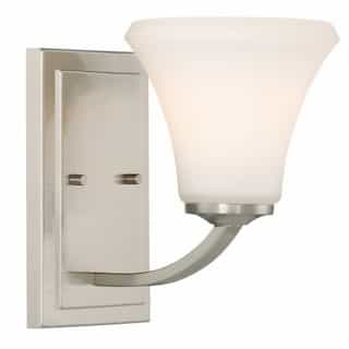 Nuvo Fawn Vanity Light Fixture, Brushed Nickel Finish, 1 Light
