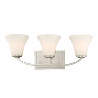 Nuvo Fawn Vanity Light Fixture, Brushed Nickel Finish, 3 Lights