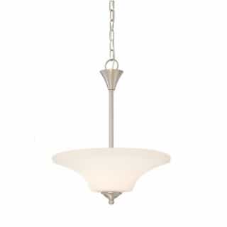 Nuvo Fawn Pendant Light Fixture, Brushed Nickel Finish, 2 Lights