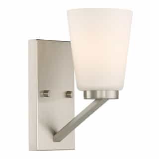 Nuvo Nome Vanity Light Fixture, Brushed Nickel, Frosted Glass