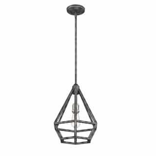 Nuvo Orin Pendant Light Fixture, Brushed Nickel Accents Finish, 1 Light