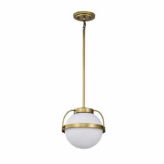 Lakeshore Small Pendant Light Fixture w/o Bulb, 120V, Natural Brass