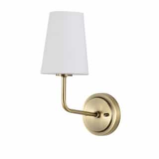 Cordello Wall Sconce Fixture w/o Bulb, 120V, Vintage Brass