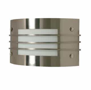 12in Wall Light Fixture w/ GU24 Bulb, Brushed Nickel