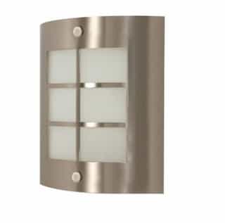 Nuvo 9in Wall Light Fixture w/ GU24 Bulb, Brushed Nickel