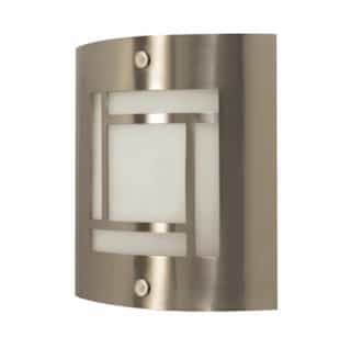 9in Wall Light Fixture w/ GU24 Bulb, Brushed Nickel