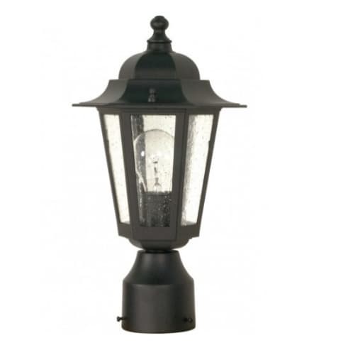 Nuvo Cornerstone, 14" Post Lantern Light, Textured Black Finish