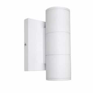 Nuvo 10W LED Small Wall Sconce, Up/Down, White