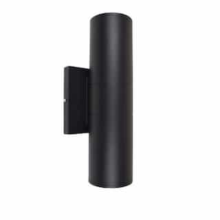 20W LED Large Wall Sconce, Up/Down, Black