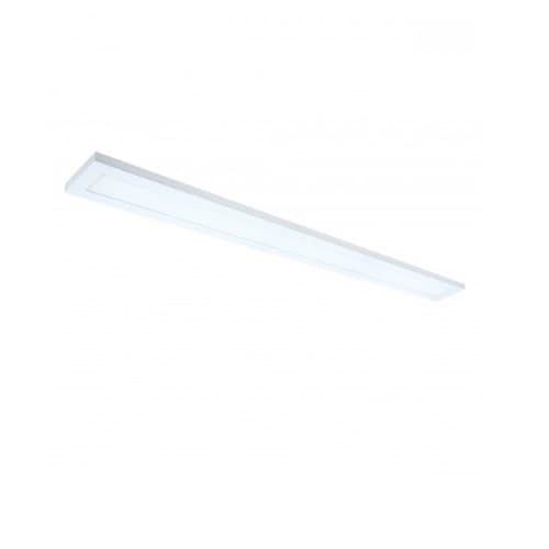 40W 5" x 4' LED Surface Mount Fixture, White