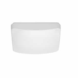 Nuvo 11-in 16W LED Flush Mount Fixture, Square, 120V, CCT Selectable, White