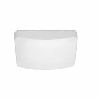 Nuvo 11-in 16.5W LED Flush Mount w/Sensor, Square, 120V, CCT Selectable, WH