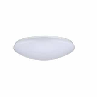 19-in 32W LED Flush Mount Fixture, Round, 120V, CCT Selectable, White