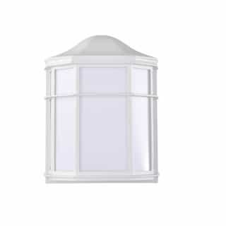 Nuvo 14W LED Cage Lantern Fixture, Dimmable, 745 lm, 120V, 3000K, White