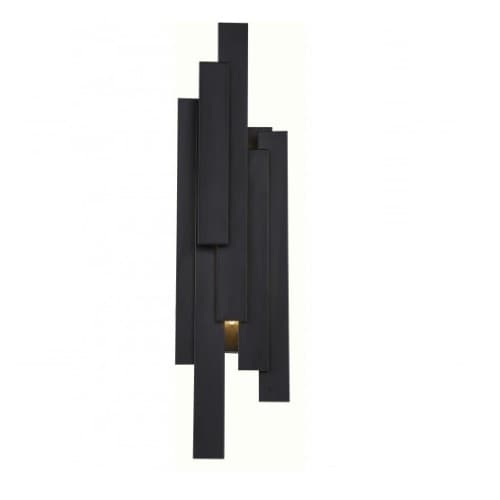 Nuvo Chaz LED Wall Sconce Light, Aged Bronze Finish